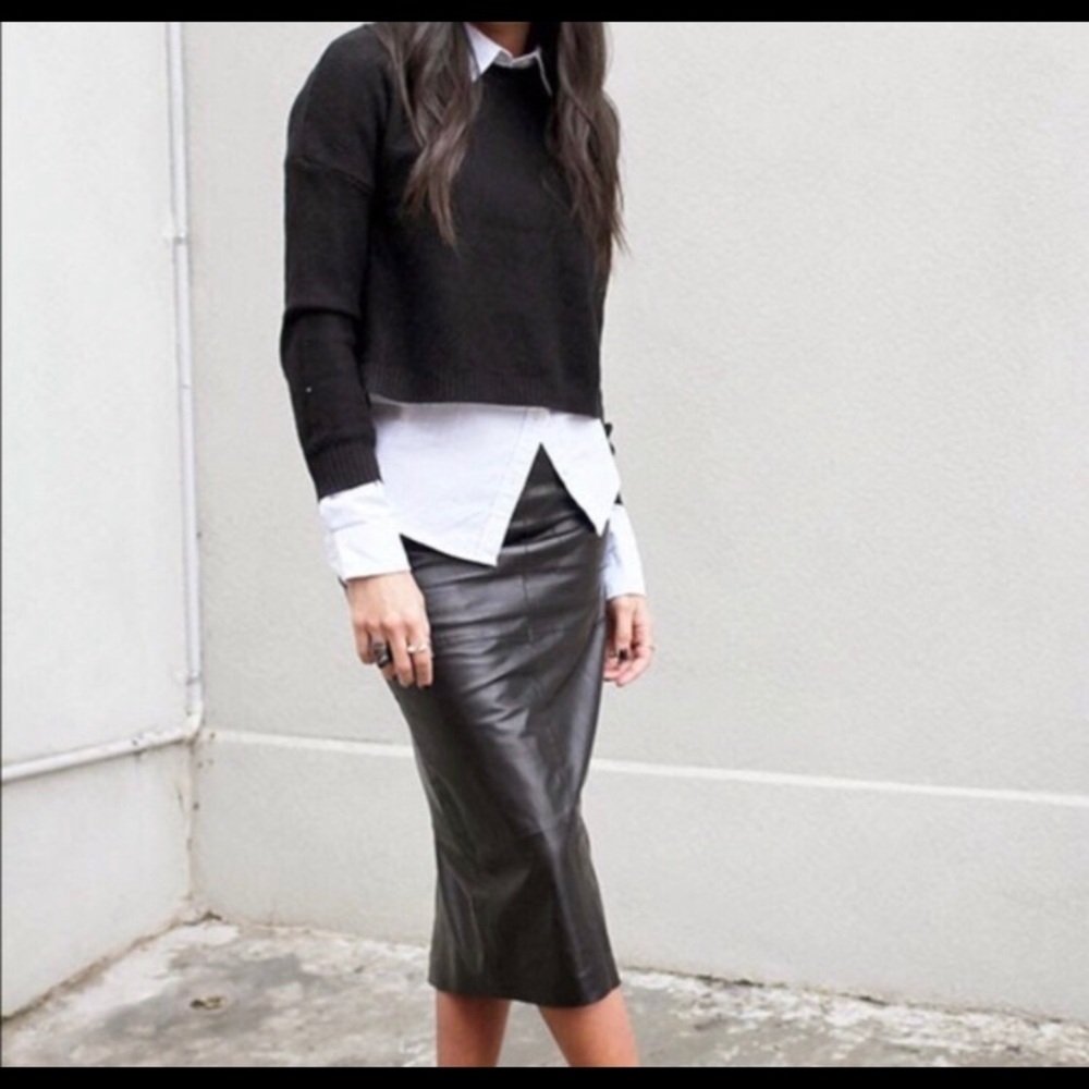 Vintage Gap Leather Skirt